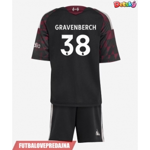 Lacne Dětský Futbalové dres Liverpool Ryan Gravenberch #38 2026-27 Krátky Rukáv - Tretina (+ trenírky)